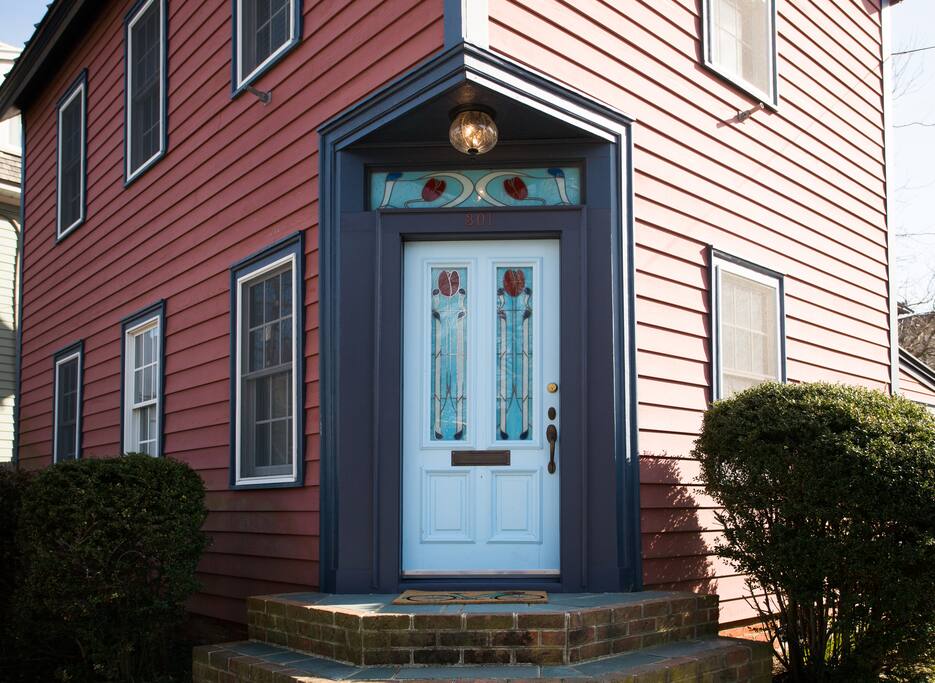 Home features the only diagonal door in Lewes, DE