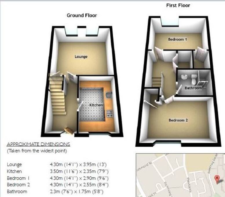 plan lower and upper floor