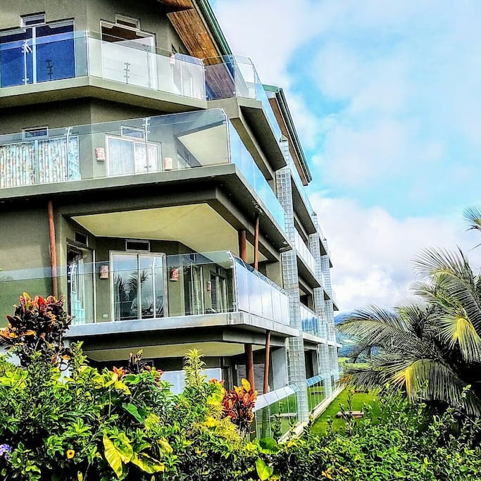 Spectacular unobstructed Views of Lake Arenal with our modern glass balconies