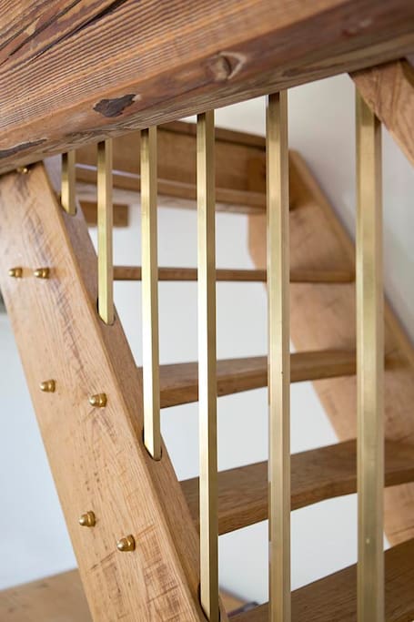 Steep Stairs to access Mezzanine Bed with restricted height.