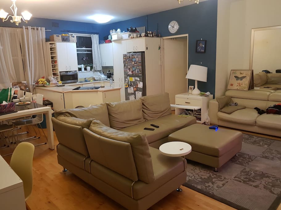 combined lounge room, Kitchen and dining area.