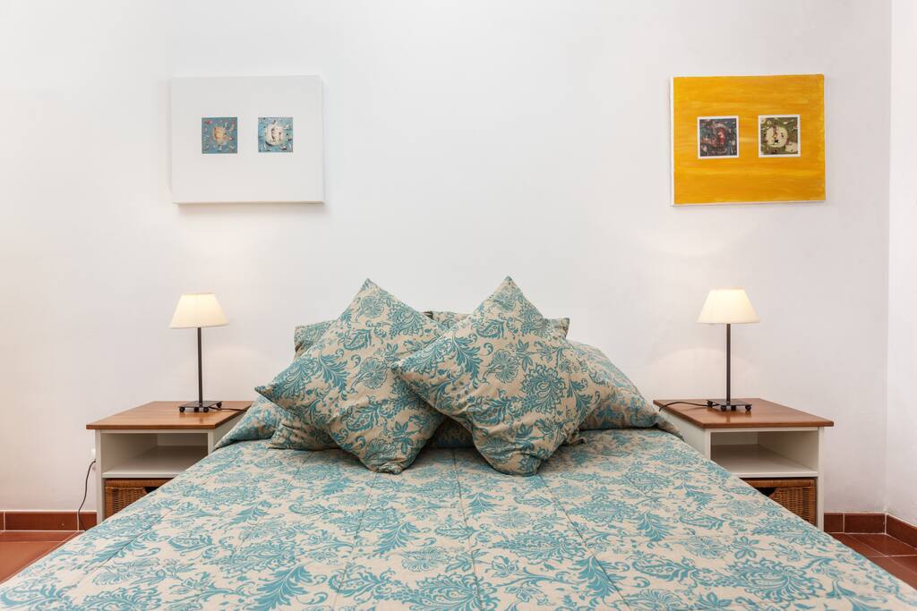 Quarto principal, com cama de casal