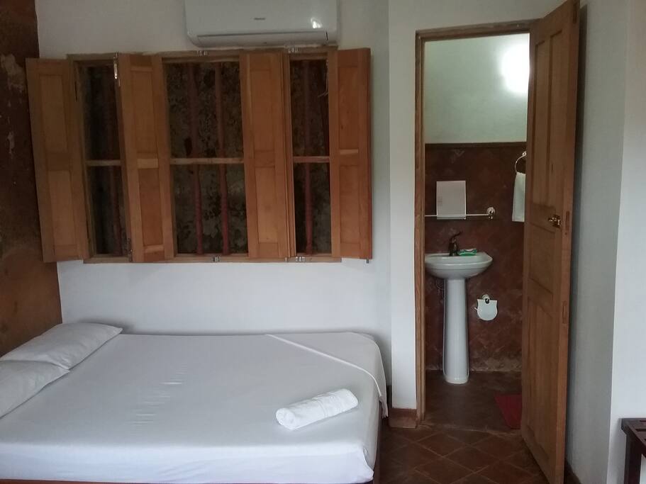 Private bathroom with shower