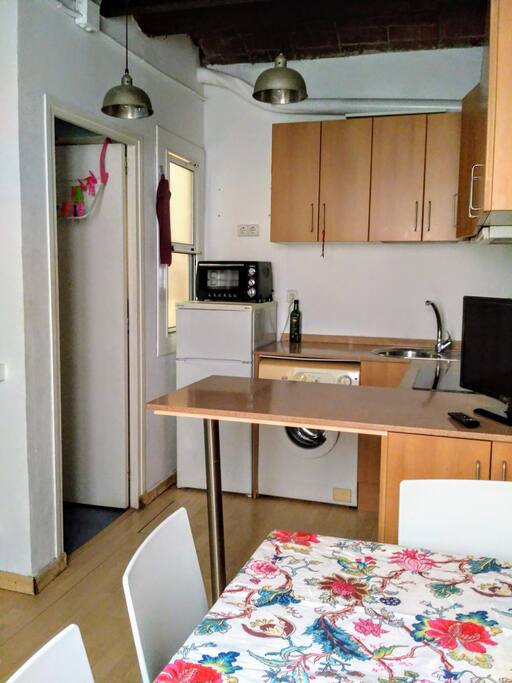 kitchen and table