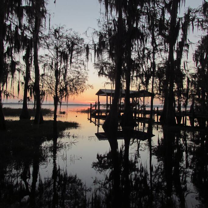 sunrise over the Lake