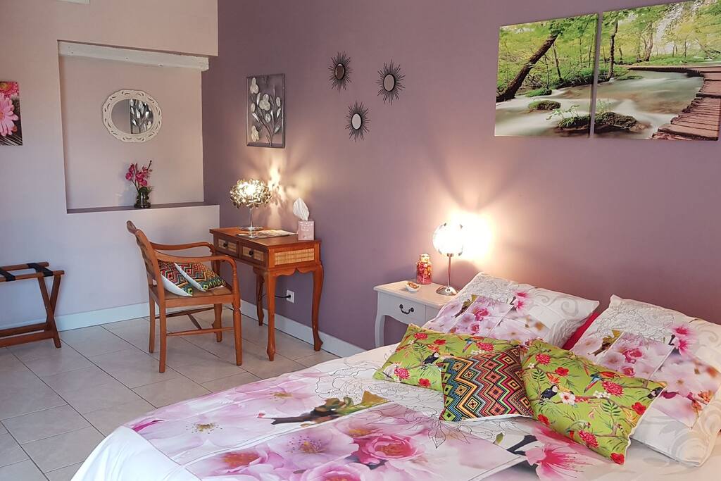 Chambre Fleur d'O de plain pied