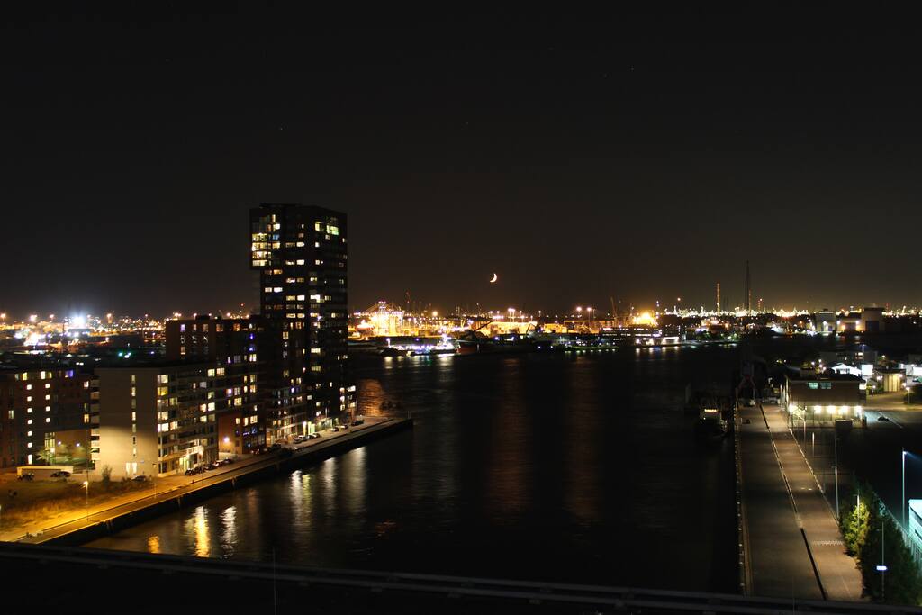 View by night from living room