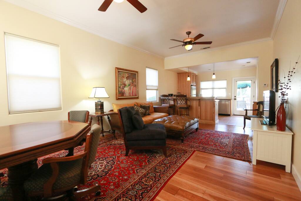 Living Room with Hard Wood Floors