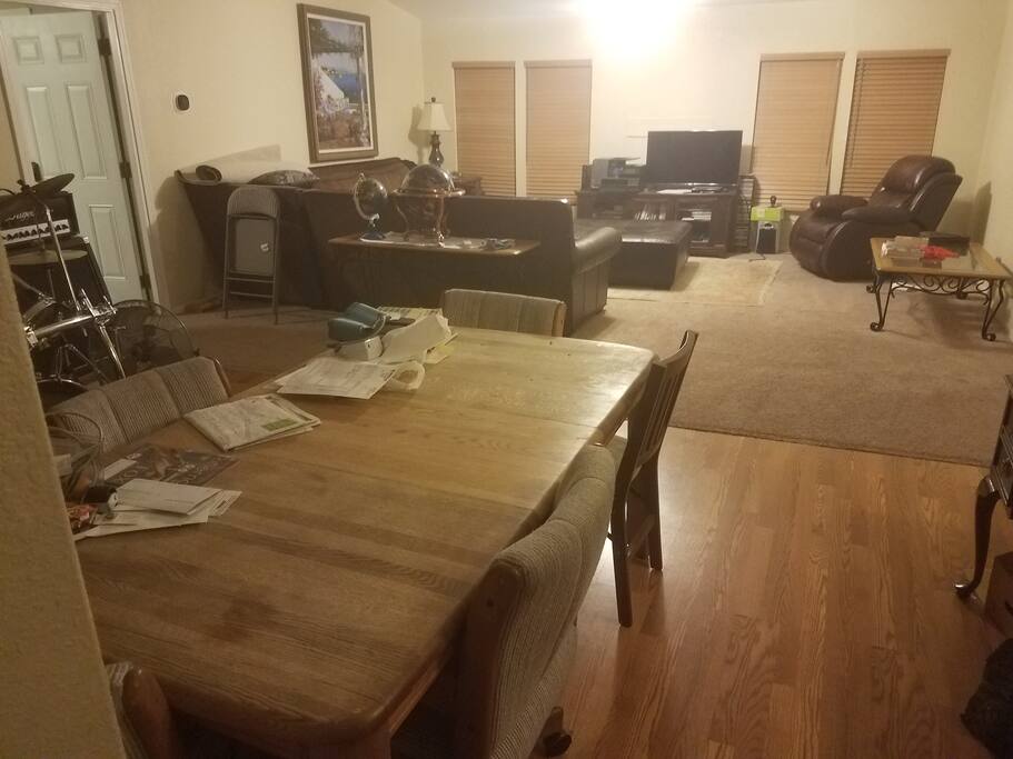 Dining and living room
