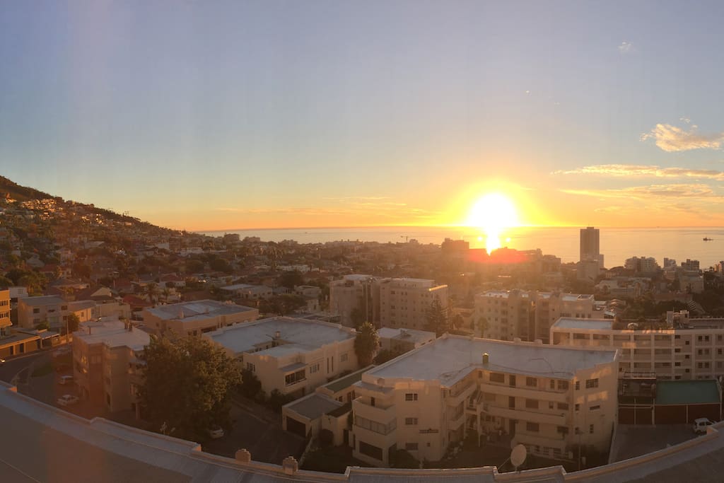 Sunset view from the balcony