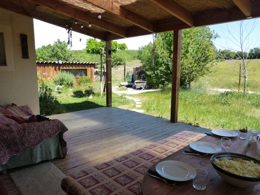 Terrasse très appréciée en été