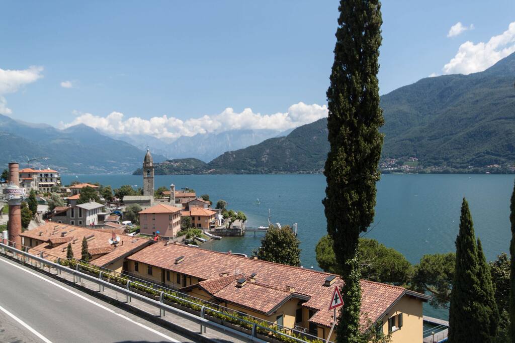 the town of Cremia San Vito and beaches below