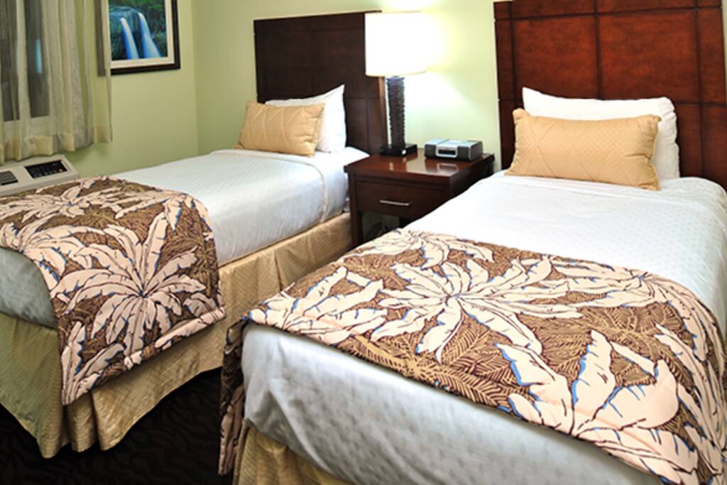 Second bedroom with twin beds