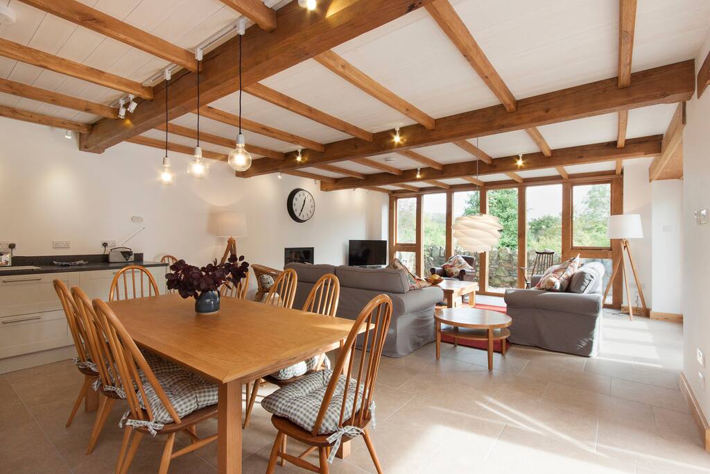 Large open-plan living area