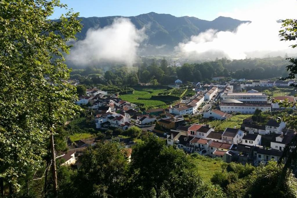 View of the valley from the house