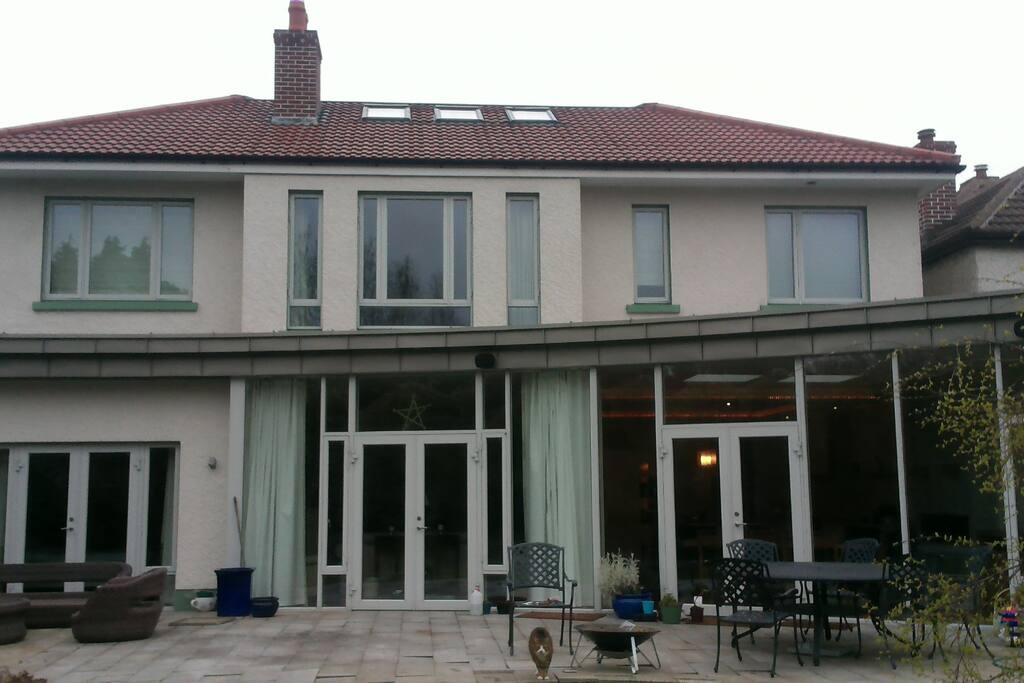 Warm modern house