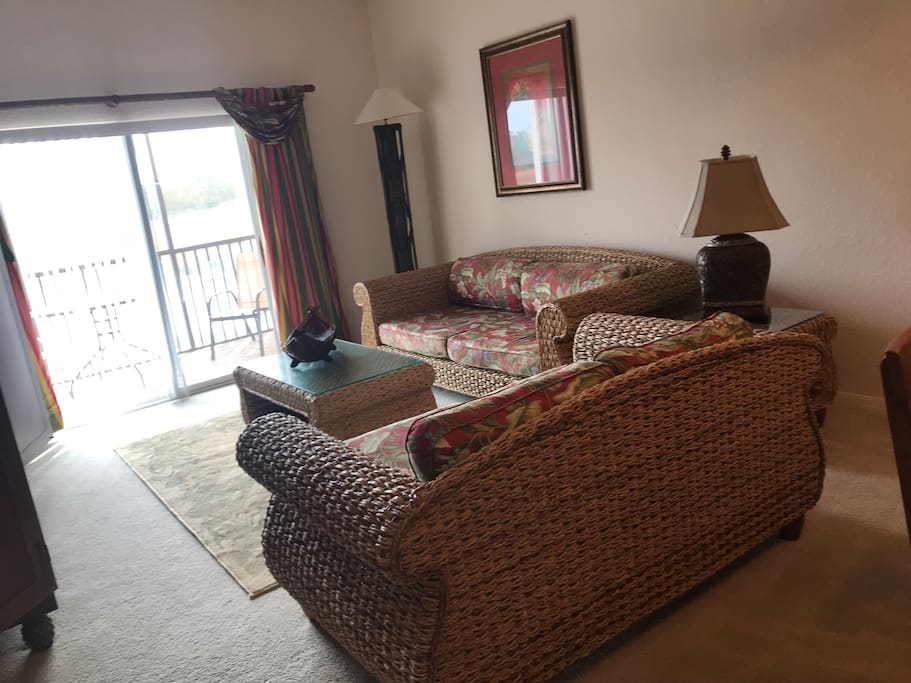 Living Room with access to patio