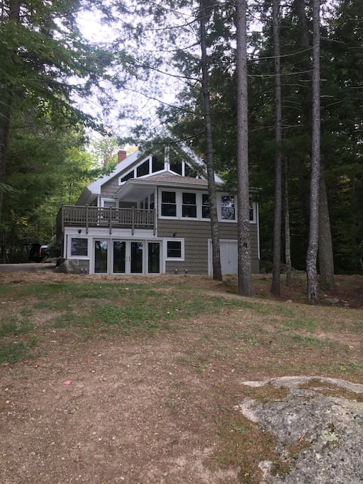 View of the house from lake.