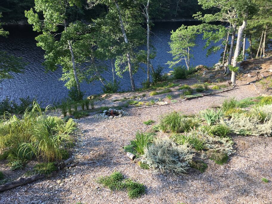 River garden from above