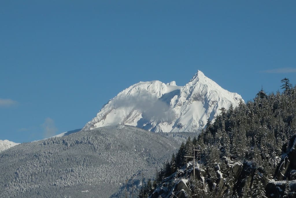 View of Mt. Garibaldi from kitchen, Dec. 28, 2015