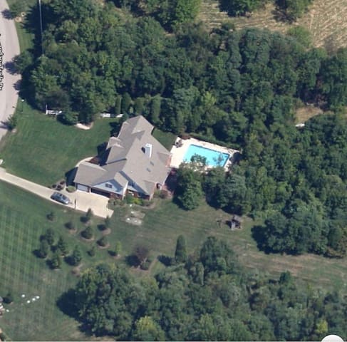 Private Oasis with 5 bedrooms, 4.5 baths & 2+acres