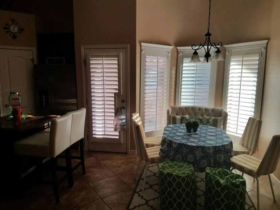 Kitchen and dining room
