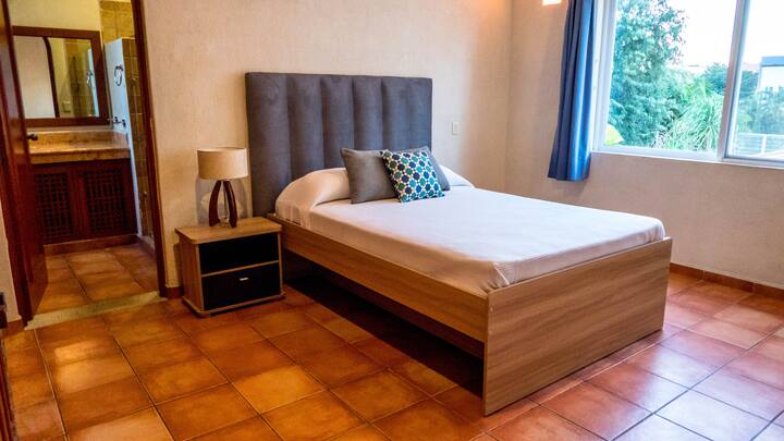 Bedroom 3. Double bed with single bed under