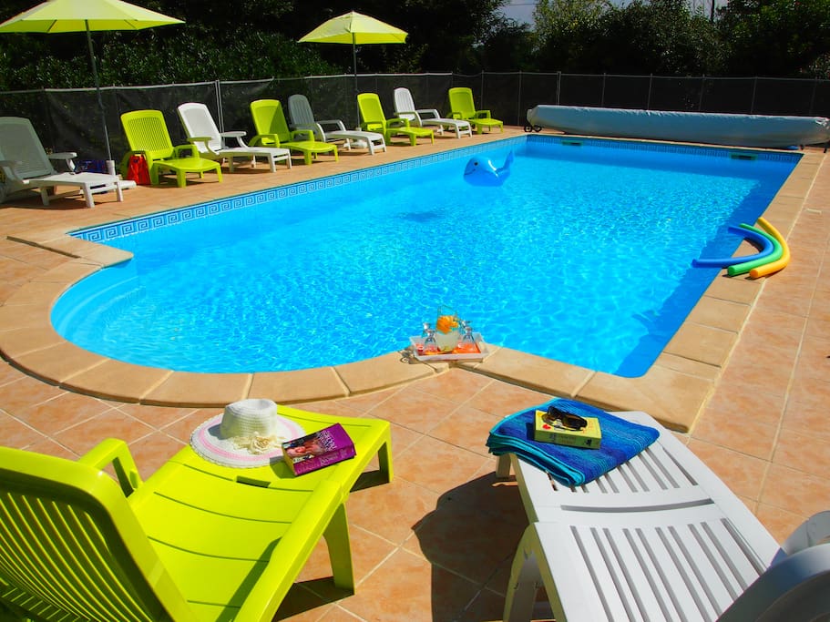 Take a dip or lounge pool side - private heated swimming pool.