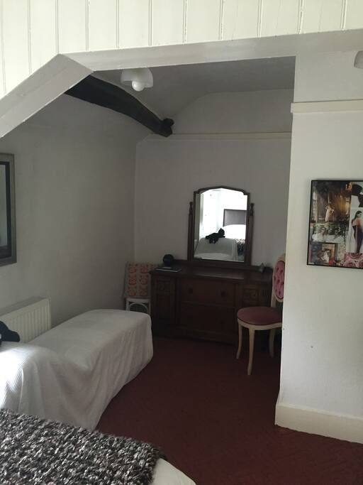 View from king-sized bed