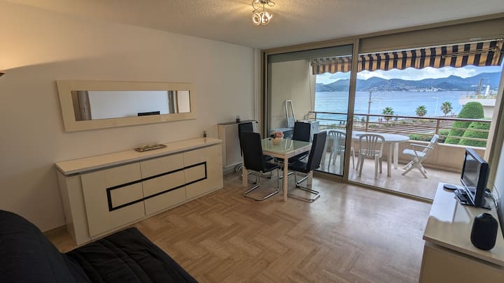 2 Pièces Vue Mer Proche Plages + Fibre - Cannes