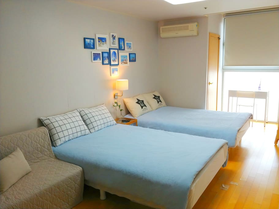 Two double beds