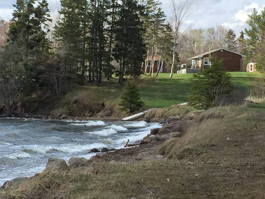 View of Cottage from Little Narrows Beach