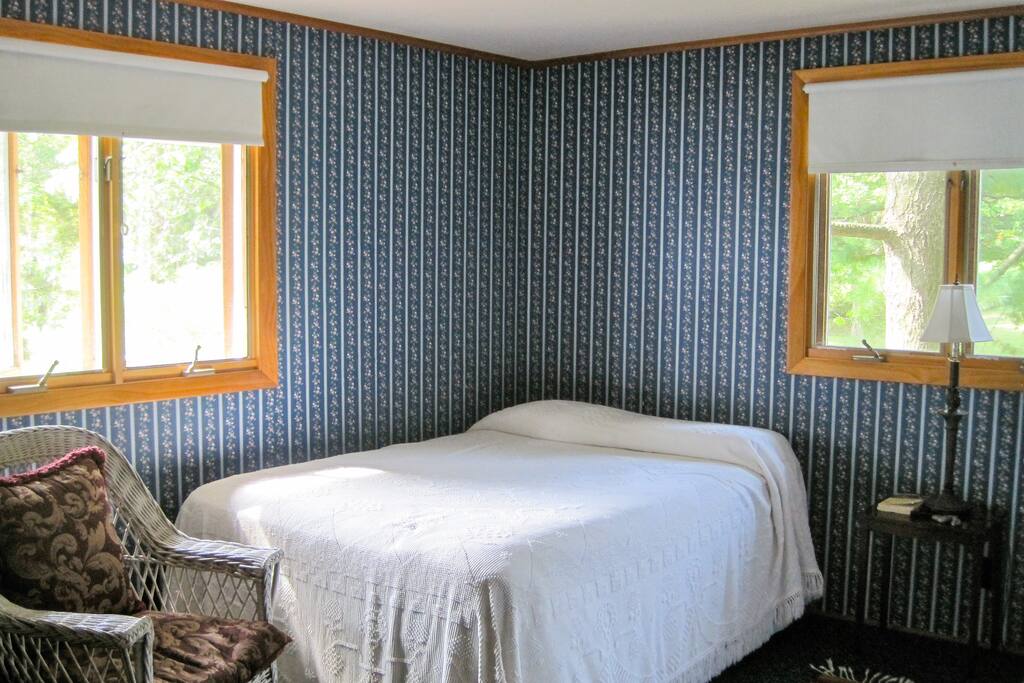 Second floor bedroom with lake view