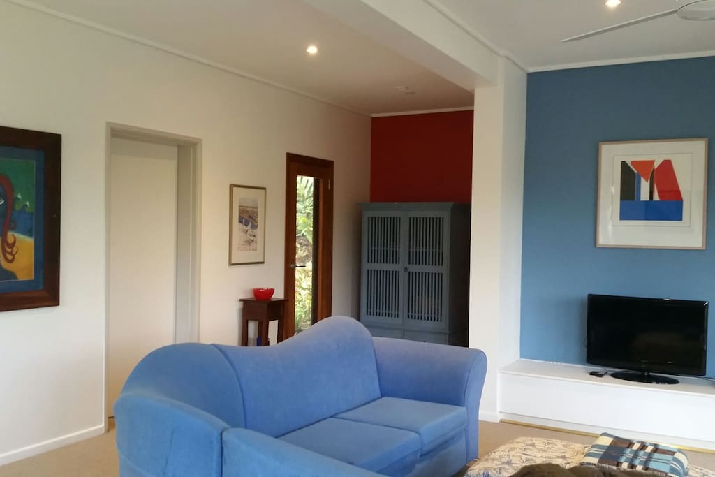 Lounge looking through to private entrance.