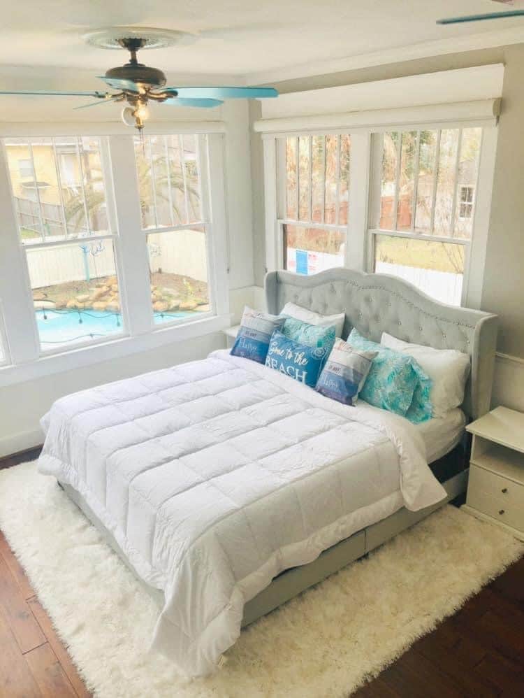 Gorgeous Master bedroom with vanity and comfortable gel mattress 