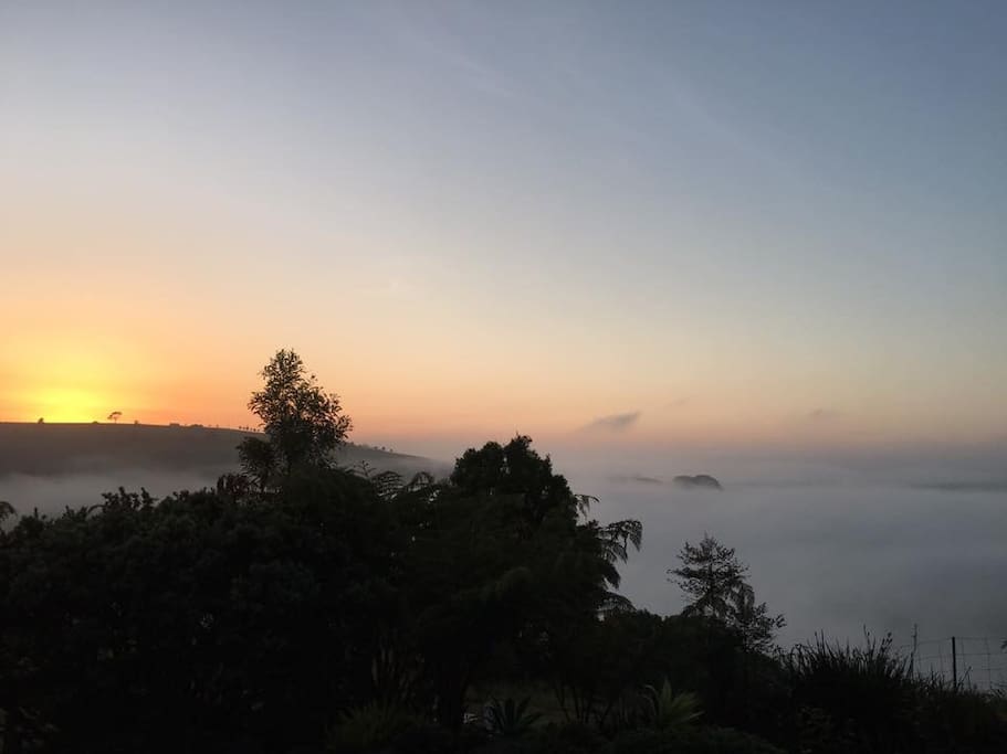 Numulgi valley fog at sunrise