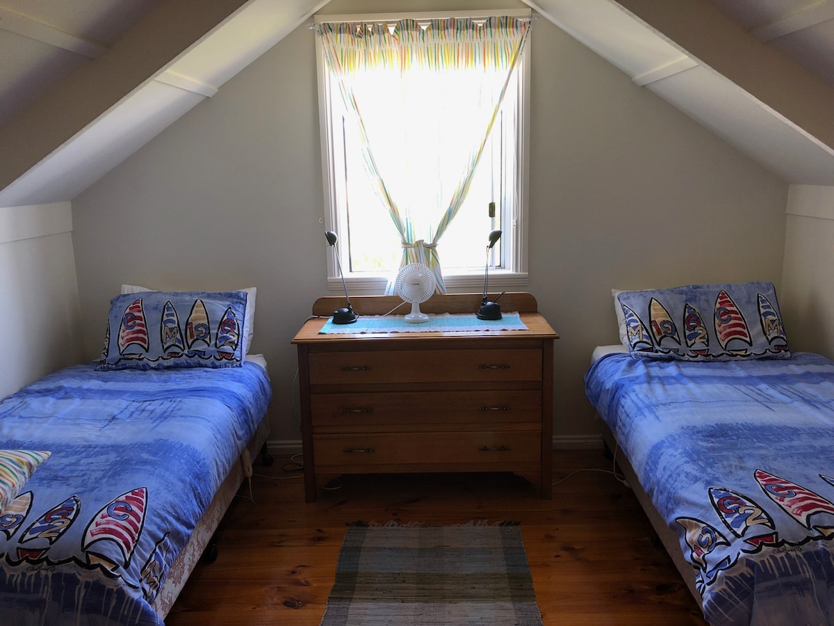 Kids love the attic bedroom