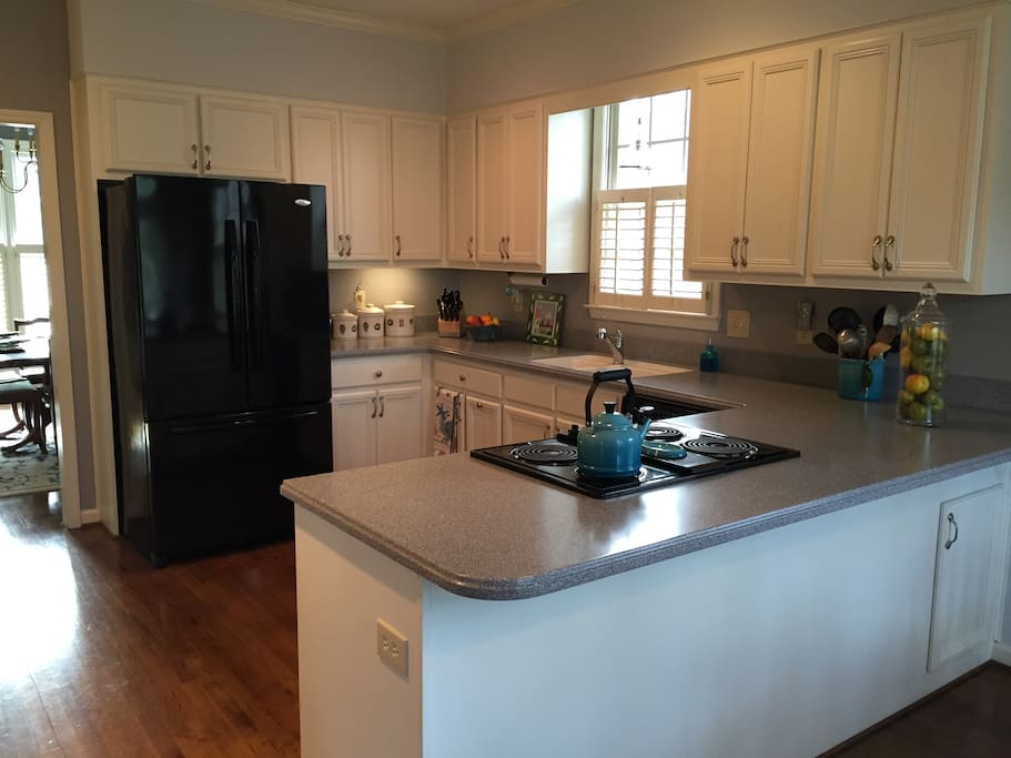 Guests have access to our spacious kitchen.