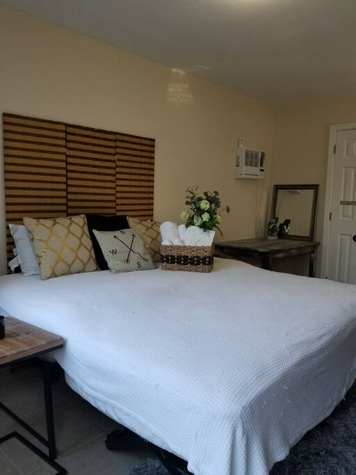 The Bed can be made as 1 Queen or 2 Singles