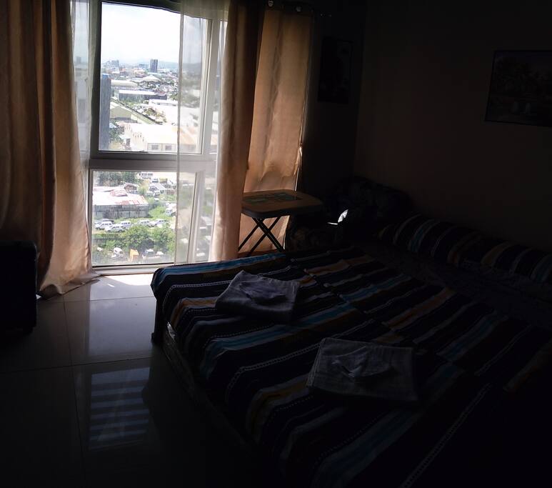 Viewing outside view from the room