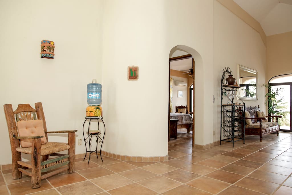 Looking from the kitchen