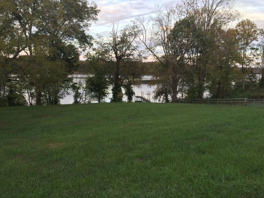That's the Mattaponi River, one of the cleanest on the east coast.