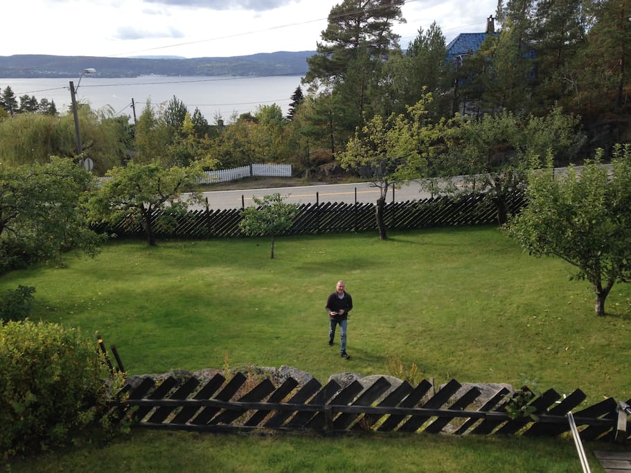 View from the terrace. You can use the barbeque here.