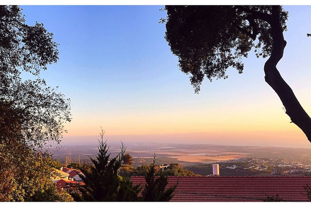 The view from the open patio.