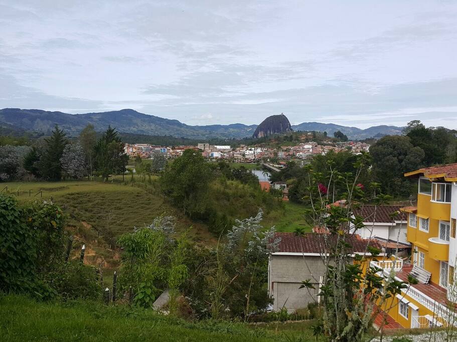 Vista desde la cabaña