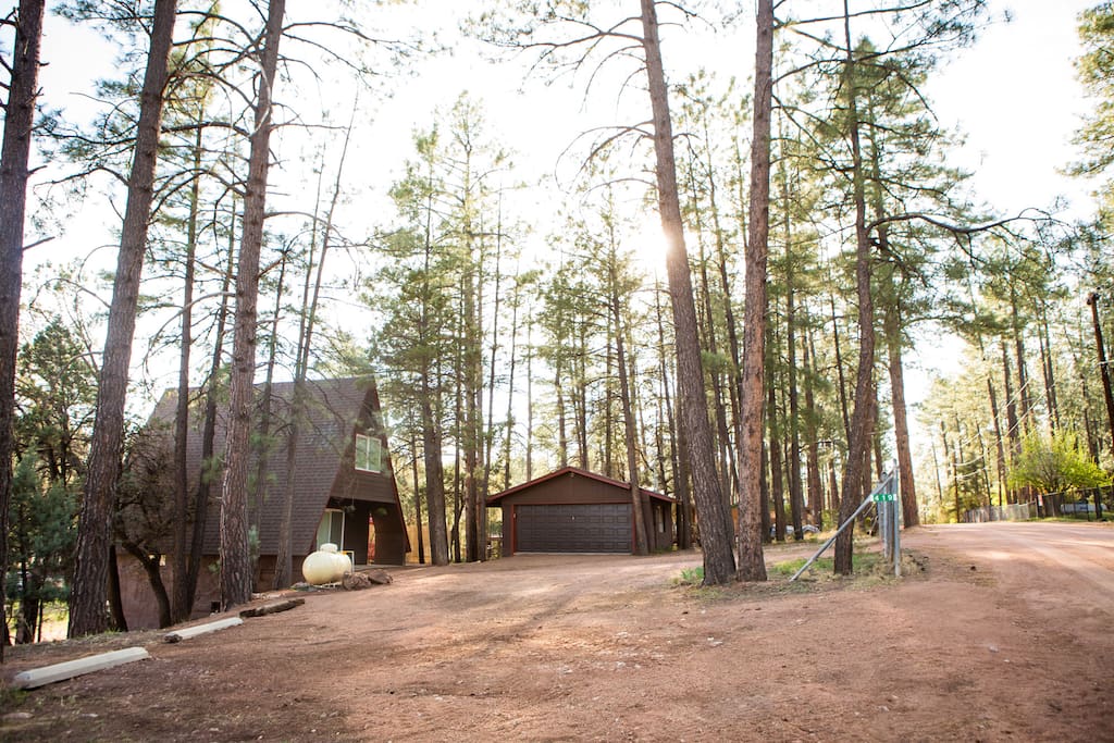 Driveway entrance.
