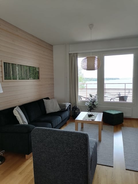 Holiday apartment with a lake view