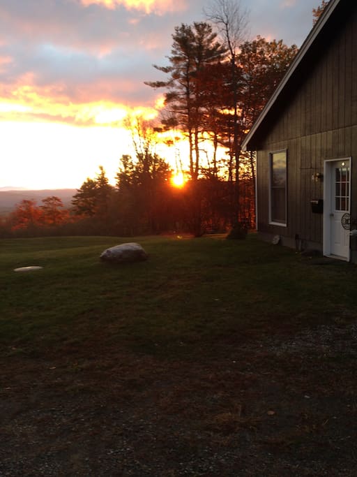 The barn apartment at sunrise