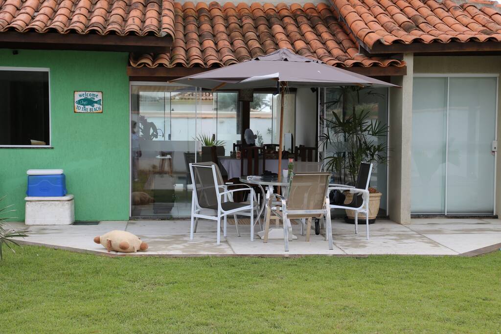 Area externa para piscina