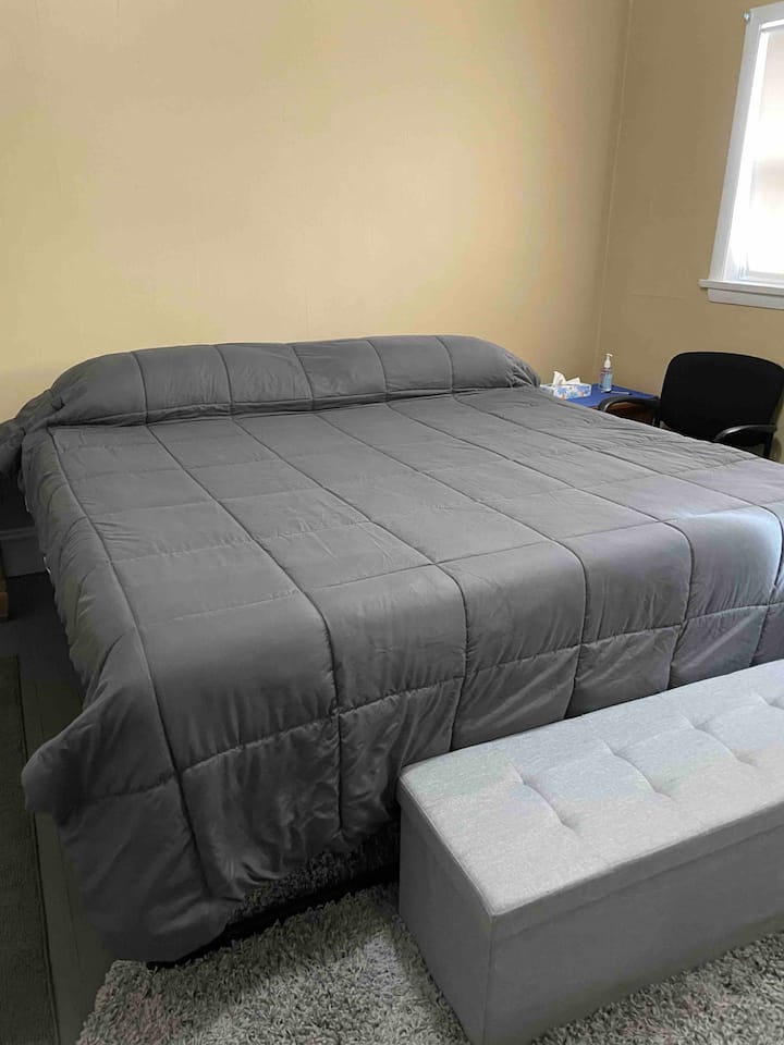 Master Bedroom with King Size Memory foam mattress 